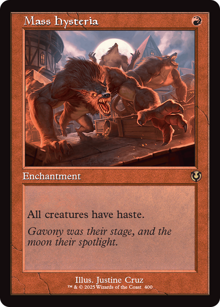 Mass Hysteria (Retro Frame) [Innistrad Remastered] | Jomio and Rueliete's Cards and Comics