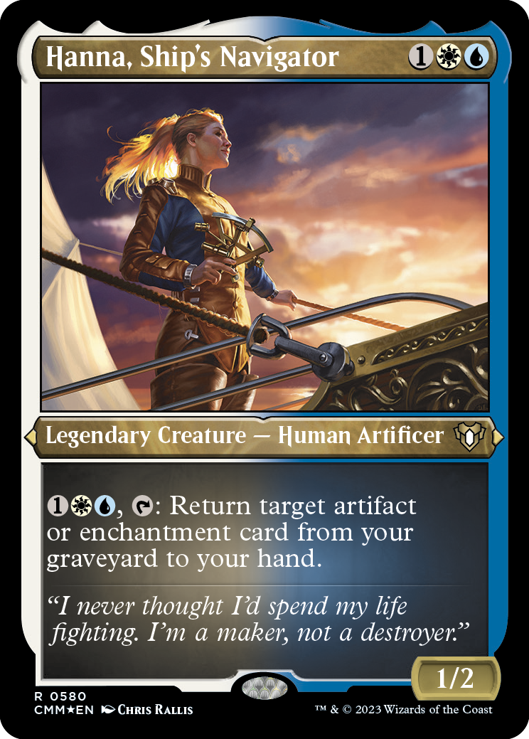 Hanna, Ship's Navigator (Foil Etched) [Commander Masters] | Jomio and Rueliete's Cards and Comics