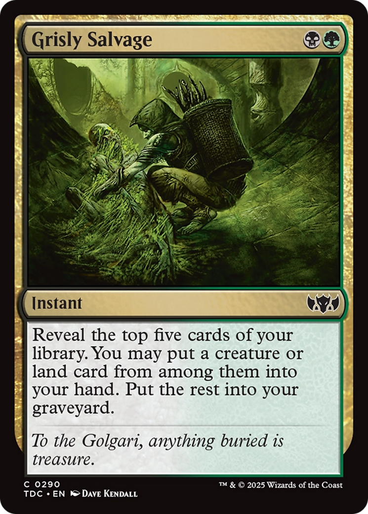 Grisly Salvage [Tarkir: Dragonstorm Commander] | Jomio and Rueliete's Cards and Comics