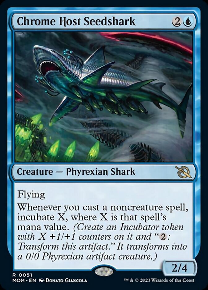 Chrome Host Seedshark [March of the Machine] | Jomio and Rueliete's Cards and Comics
