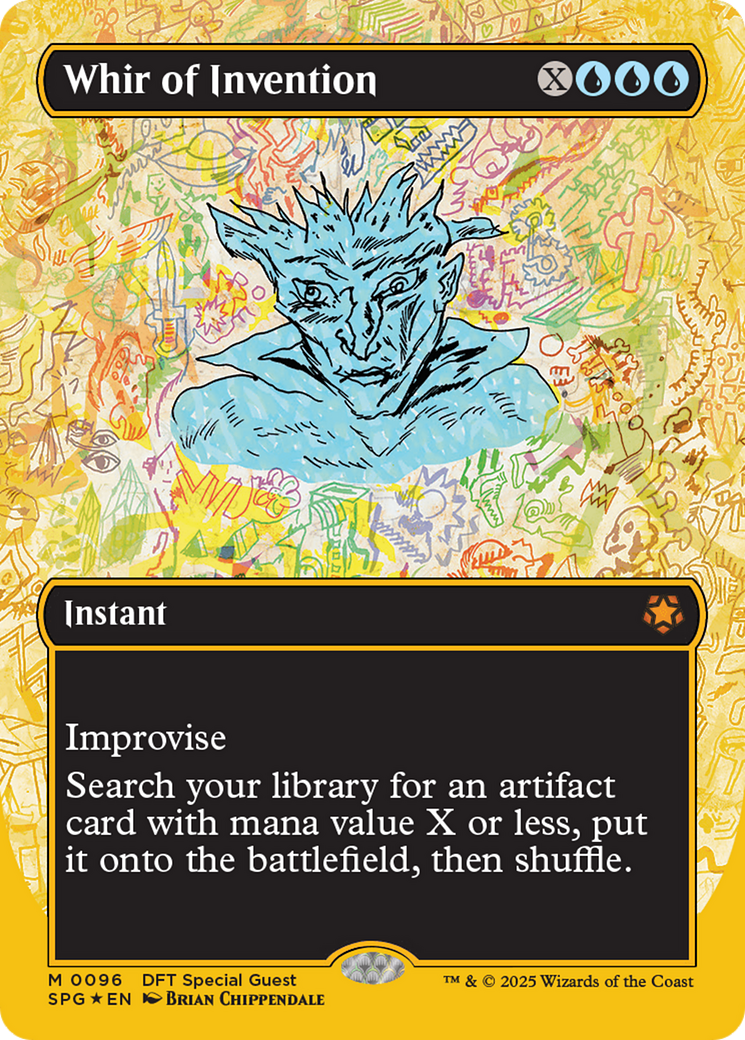 Whir of Invention (Borderless) (First-Place Foil) [Aetherdrift Special Guests] | Jomio and Rueliete's Cards and Comics