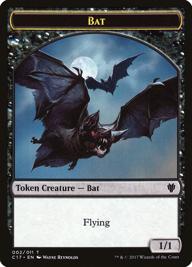 Bat // Vampire Double-Sided Token [Commander 2017 Tokens] | Jomio and Rueliete's Cards and Comics