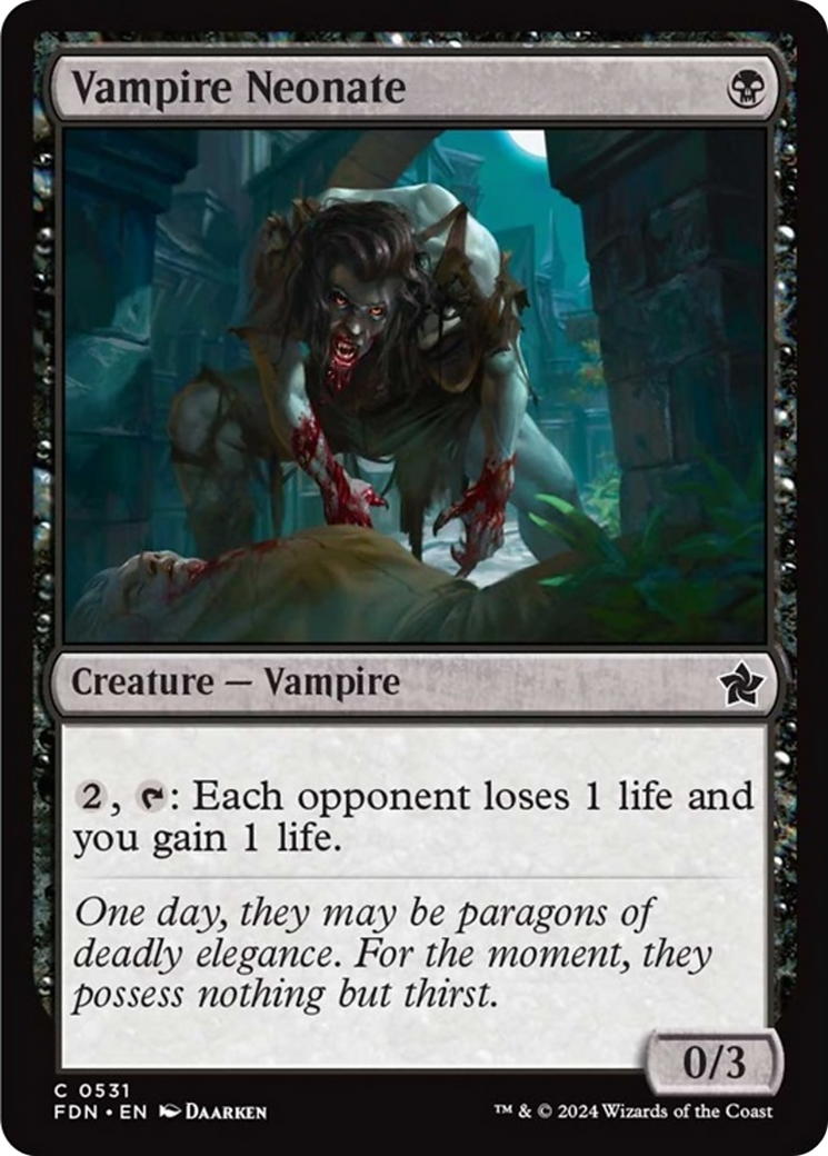 Vampire Neonate [Foundations] | Jomio and Rueliete's Cards and Comics