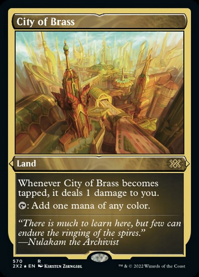City of Brass (Foil Etched) [Double Masters 2022] | Jomio and Rueliete's Cards and Comics