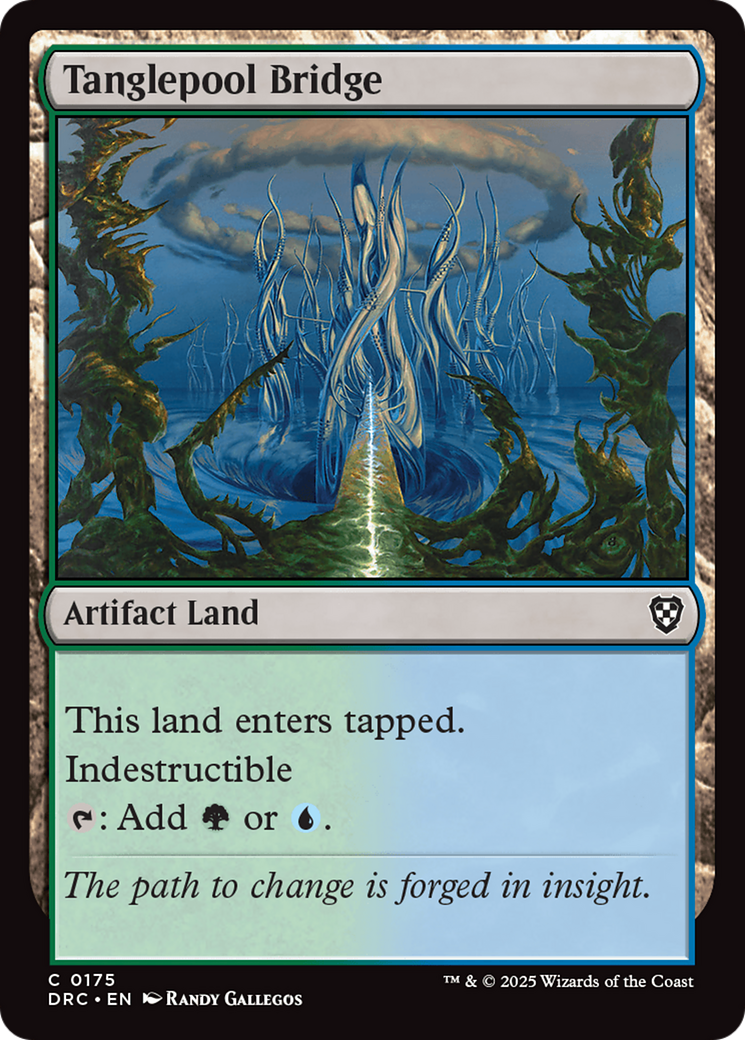 Tanglepool Bridge [Aetherdrift Commander] | Jomio and Rueliete's Cards and Comics
