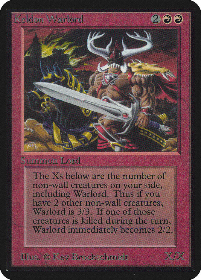 Keldon Warlord [Alpha Edition] | Jomio and Rueliete's Cards and Comics