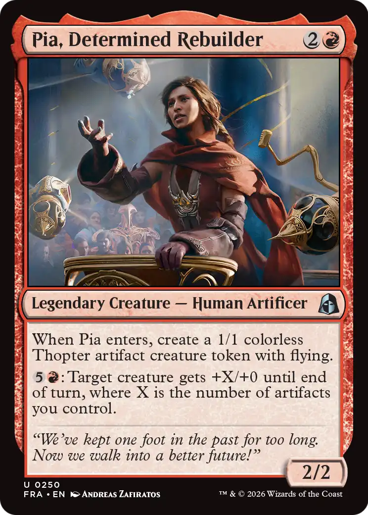 Pia, Determined Rebuilder [Reality Fracture] | Jomio and Rueliete's Cards and Comics