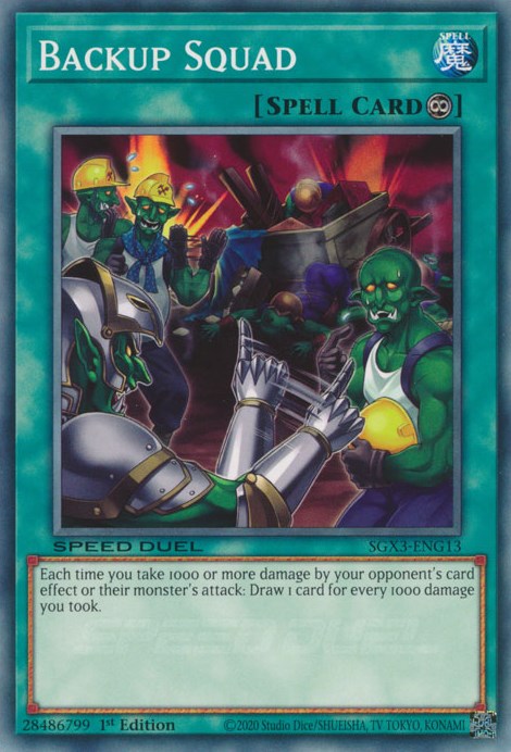 Backup Squad [SGX3-ENG13] Common | Jomio and Rueliete's Cards and Comics