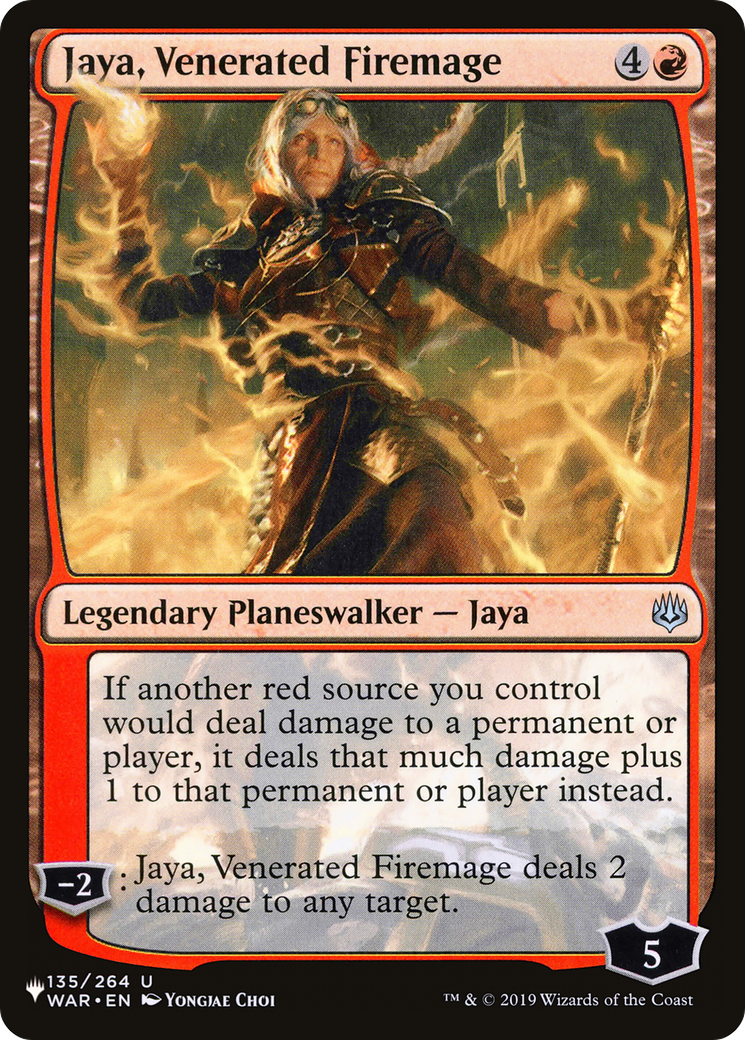 Jaya, Venerated Firemage [The List] | Jomio and Rueliete's Cards and Comics