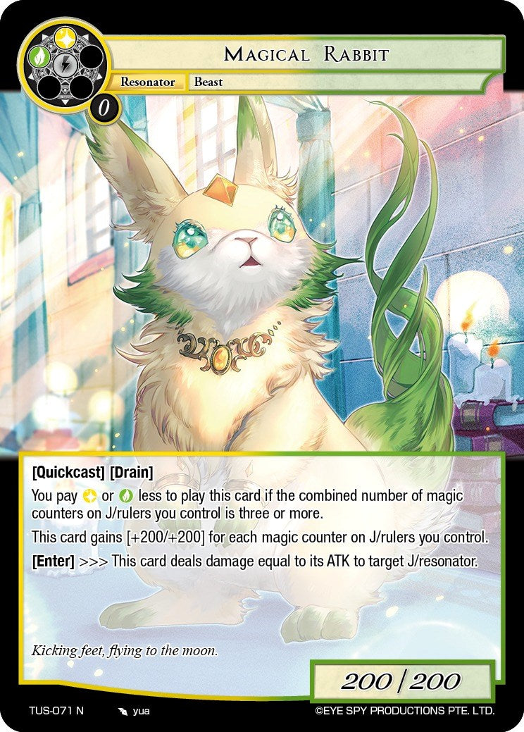 Magical Rabbit (TUS-071 N) [The Underworld of Secrets] | Jomio and Rueliete's Cards and Comics