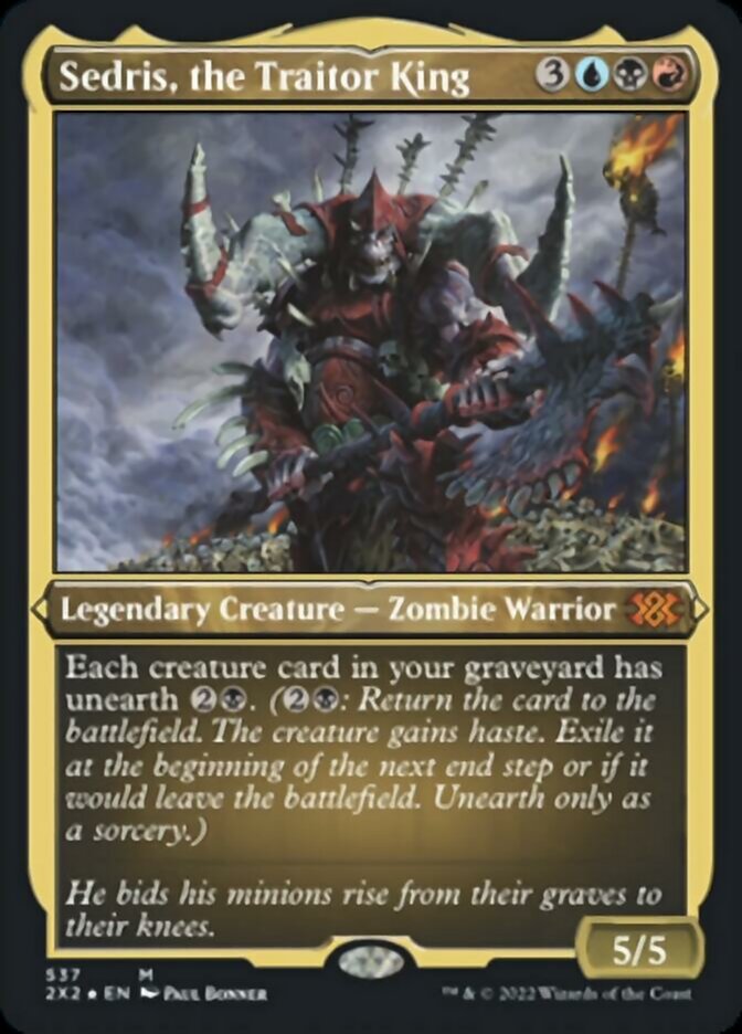 Sedris, the Traitor King (Foil Etched) [Double Masters 2022] | Jomio and Rueliete's Cards and Comics