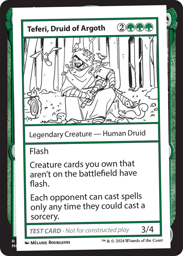 Teferi, Druid of Argoth [Mystery Booster 2 Playtest Cards] | Jomio and Rueliete's Cards and Comics