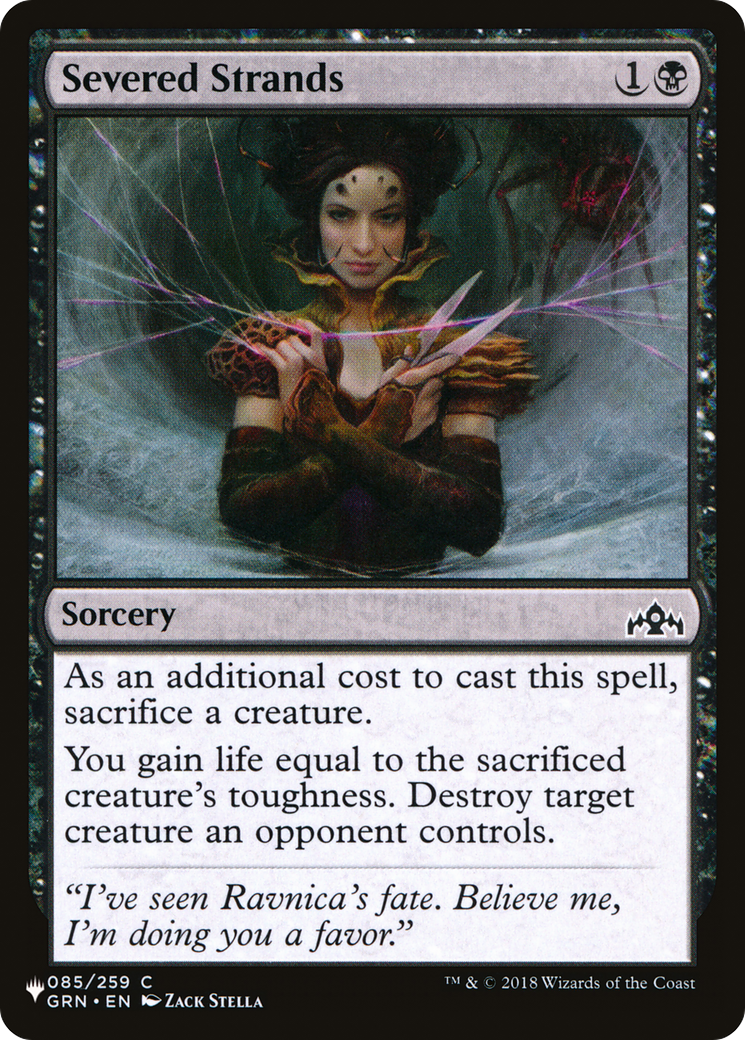 Severed Strands [The List] | Jomio and Rueliete's Cards and Comics