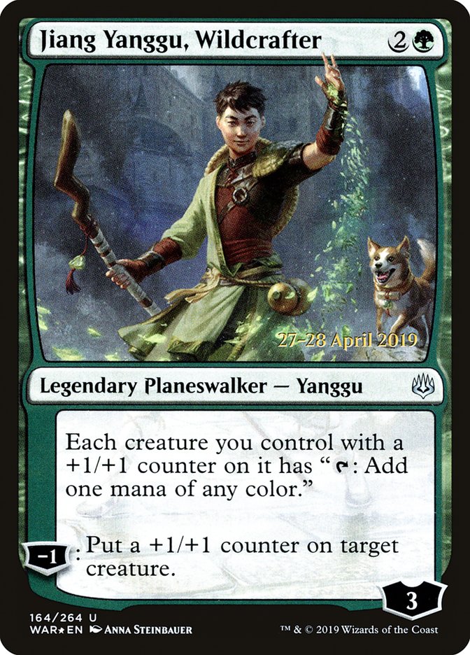 Jiang Yanggu, Wildcrafter [War of the Spark Prerelease Promos] | Jomio and Rueliete's Cards and Comics