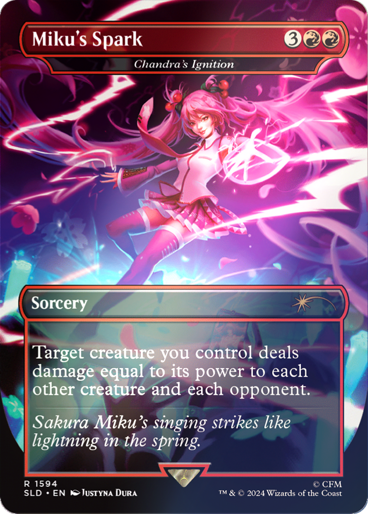 Miku's Spark - Chandra's Ignition (Rainbow Foil) [Secret Lair Drop Series] | Jomio and Rueliete's Cards and Comics