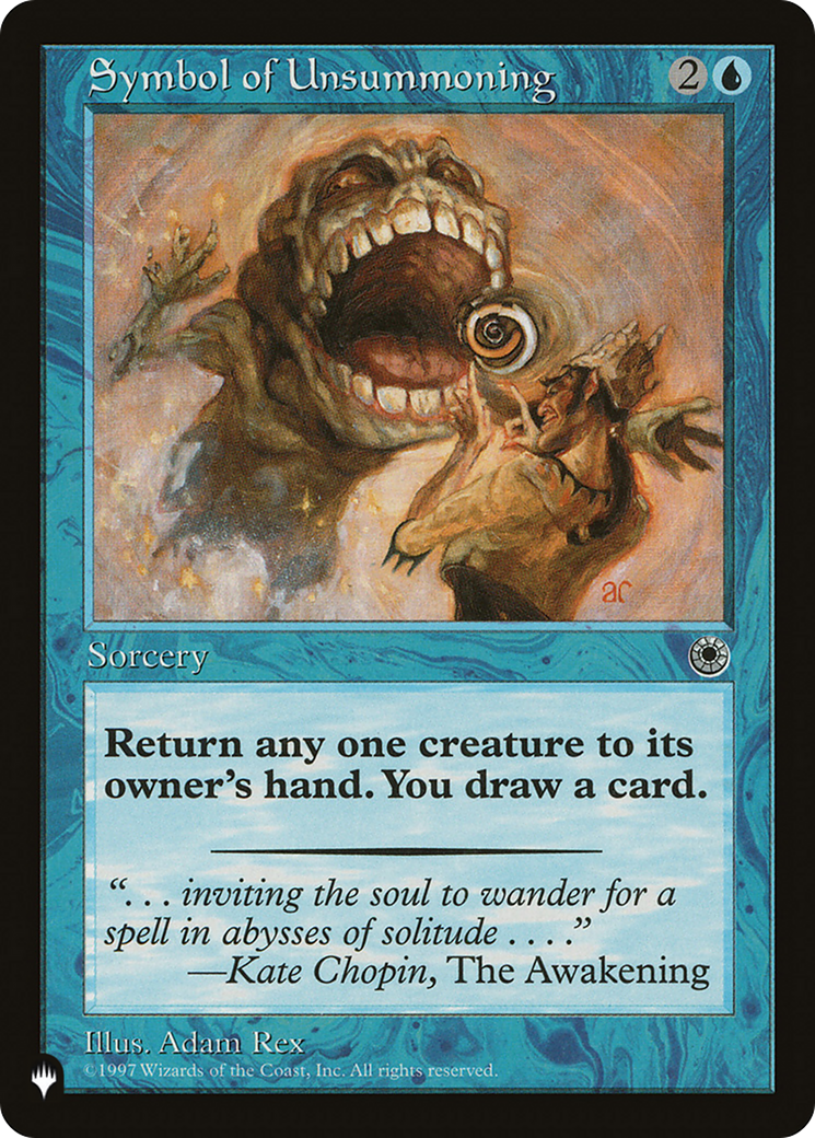 Symbol of Unsummoning [The List] | Jomio and Rueliete's Cards and Comics