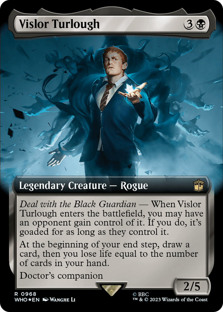 Vislor Turlough (Extended Art) (Surge Foil) [Doctor Who] | Jomio and Rueliete's Cards and Comics