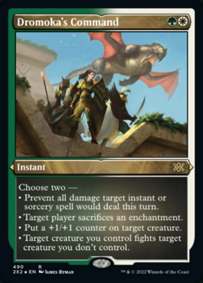 Dromoka's Command (Foil Etched) [Double Masters 2022] | Jomio and Rueliete's Cards and Comics