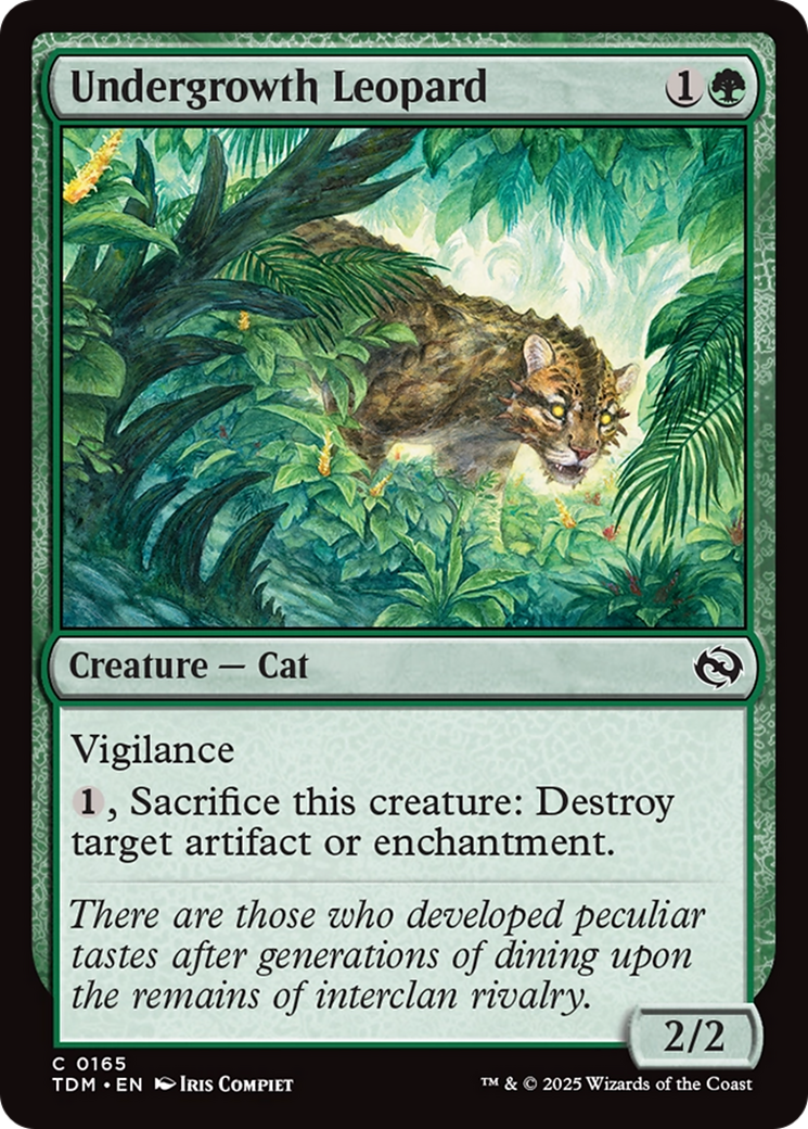 Undergrowth Leopard [Tarkir: Dragonstorm] | Jomio and Rueliete's Cards and Comics