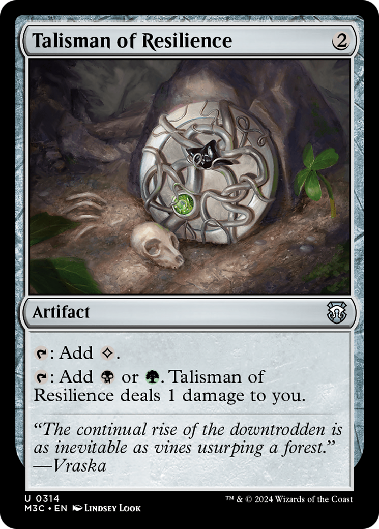 Talisman of Resilience (Ripple Foil) [Modern Horizons 3 Commander] | Jomio and Rueliete's Cards and Comics