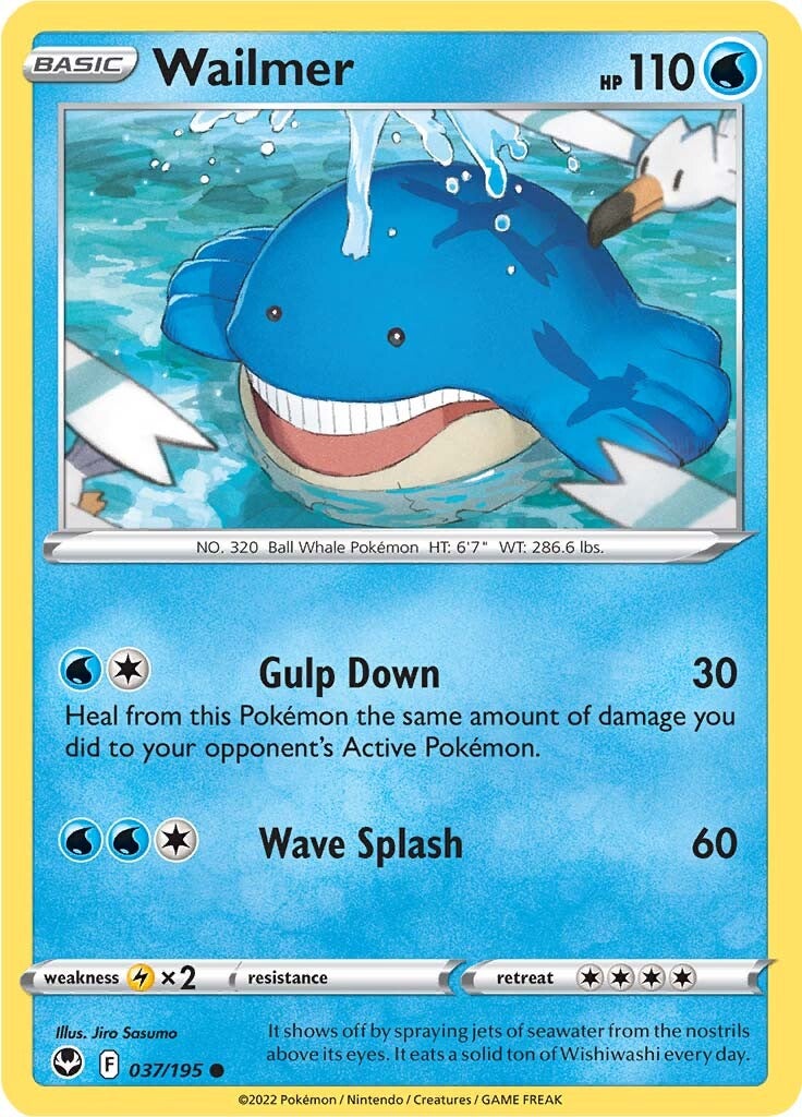 Wailmer (037/195) [Sword & Shield: Silver Tempest] | Jomio and Rueliete's Cards and Comics