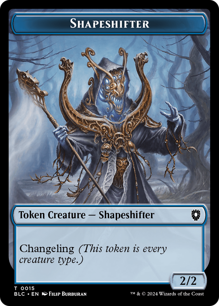 Pest // Shapeshifter Double-Sided Token [Bloomburrow Commander Tokens] | Jomio and Rueliete's Cards and Comics