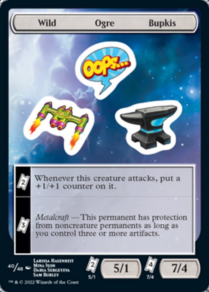 Wild Ogre Bupkis [Unfinity Stickers] | Jomio and Rueliete's Cards and Comics