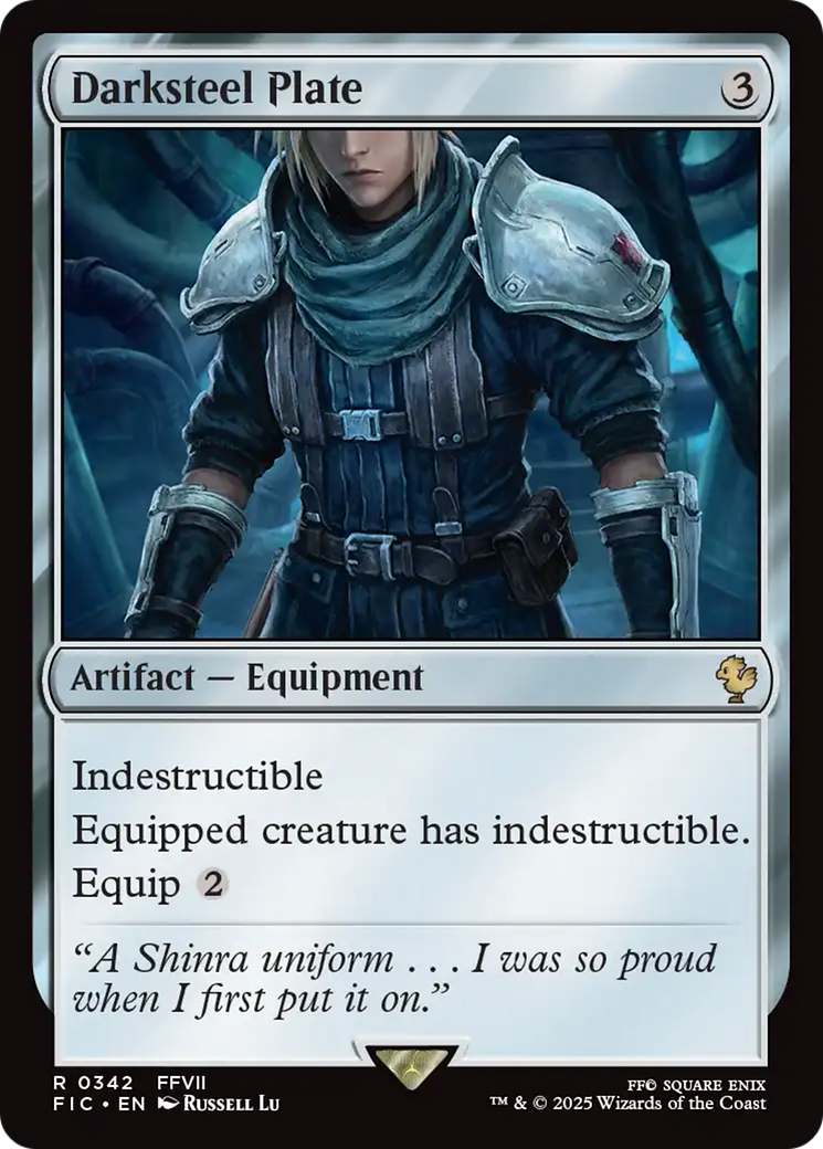 Darksteel Plate [FINAL FANTASY Commander] | Jomio and Rueliete's Cards and Comics