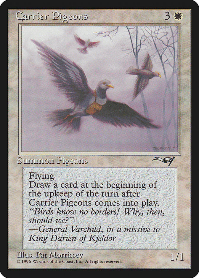 Carrier Pigeons (Flying Art) [Alliances] | Jomio and Rueliete's Cards and Comics