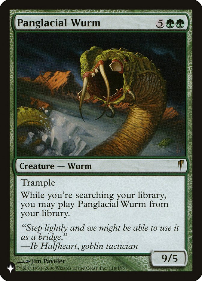 Panglacial Wurm [The List] | Jomio and Rueliete's Cards and Comics