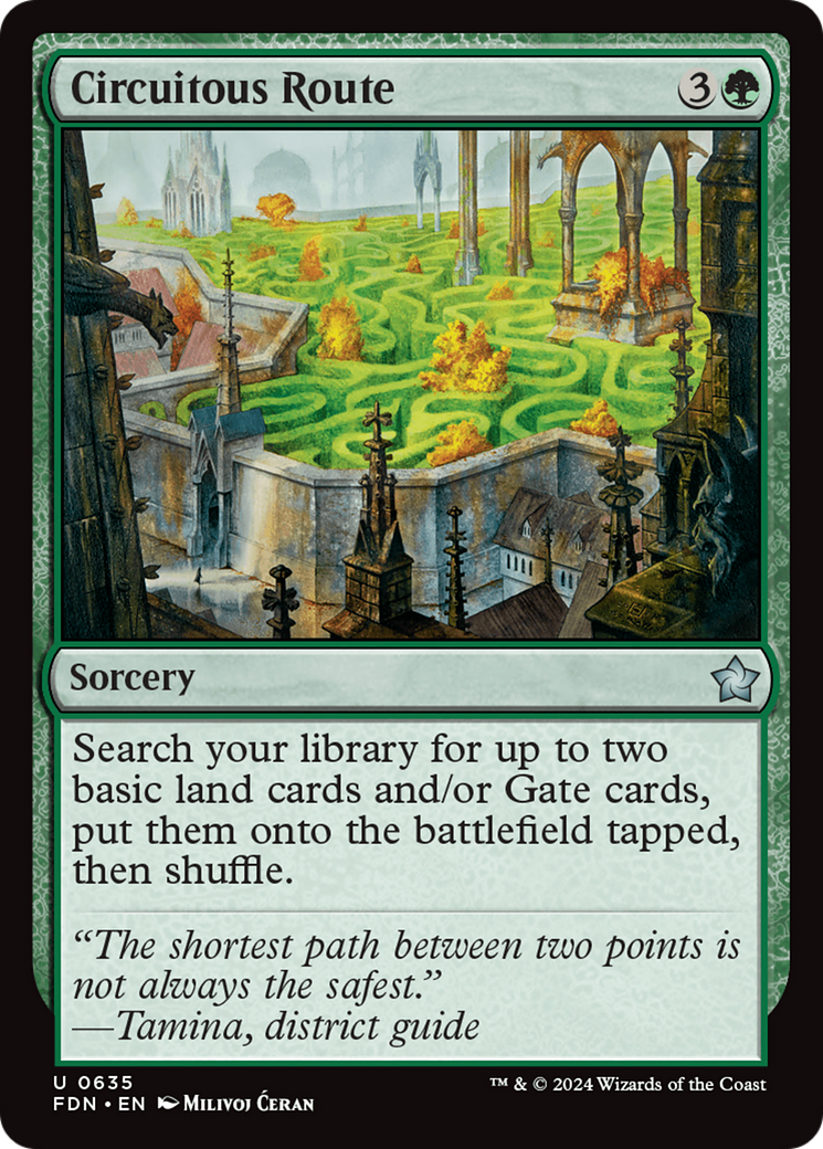 Circuitous Route [Foundations] | Jomio and Rueliete's Cards and Comics