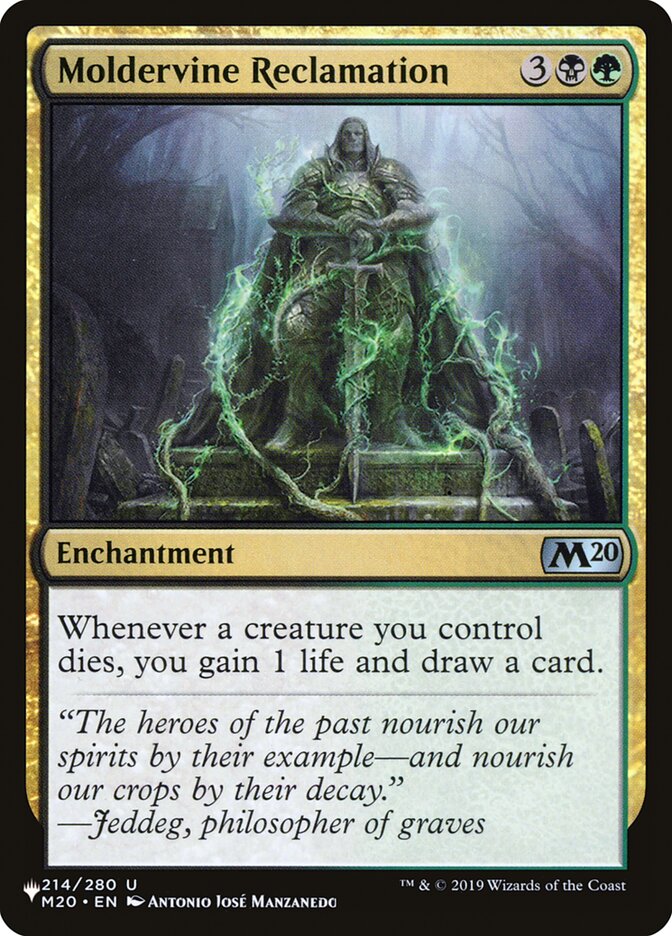 Moldervine Reclamation [The List] | Jomio and Rueliete's Cards and Comics