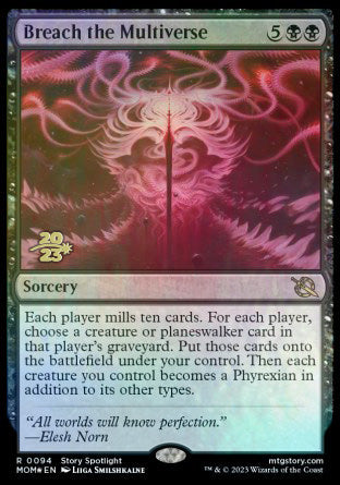 Breach the Multiverse [March of the Machine Prerelease Promos] | Jomio and Rueliete's Cards and Comics