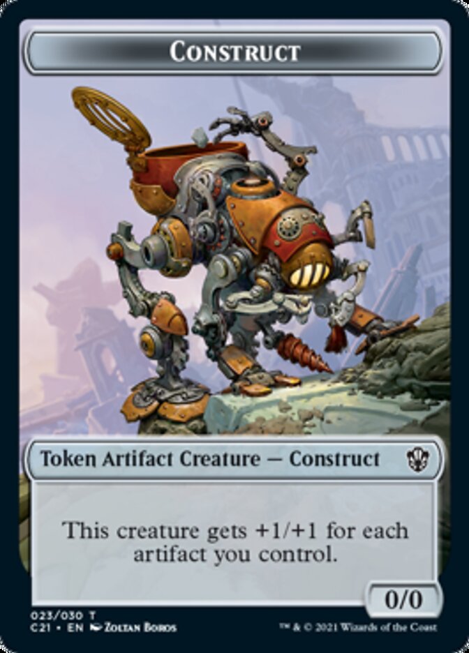 Copy // Construct (030) Double-Sided Token [Commander 2021 Tokens] | Jomio and Rueliete's Cards and Comics