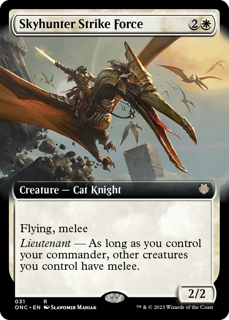 Skyhunter Strike Force (Extended Art) [Phyrexia: All Will Be One Commander] | Jomio and Rueliete's Cards and Comics