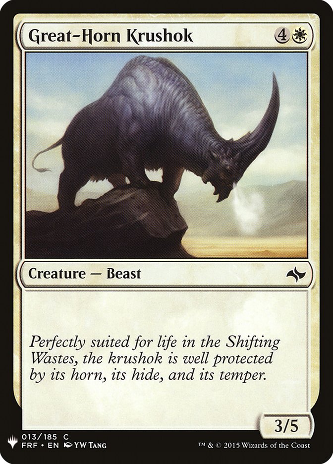 Great-Horn Krushok [Mystery Booster] | Jomio and Rueliete's Cards and Comics