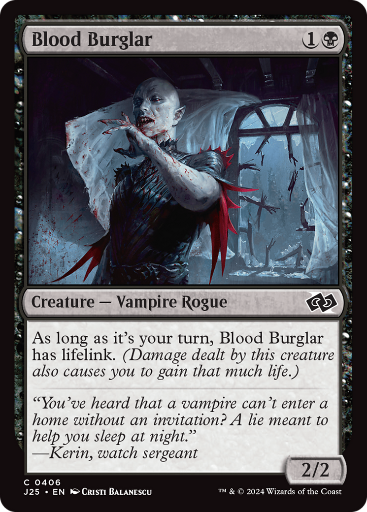 Blood Burglar [Foundations Jumpstart] | Jomio and Rueliete's Cards and Comics
