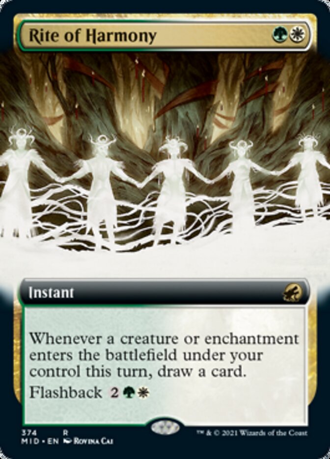 Rite of Harmony (Extended Art) [Innistrad: Midnight Hunt] | Jomio and Rueliete's Cards and Comics