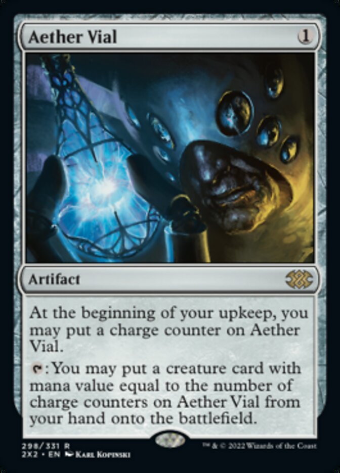Aether Vial [Double Masters 2022] | Jomio and Rueliete's Cards and Comics