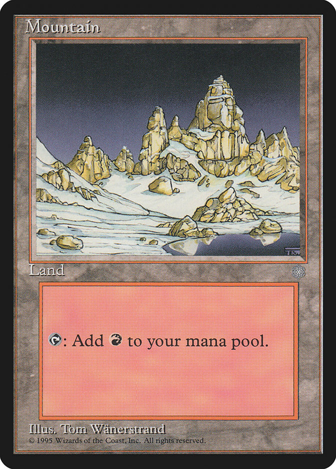 Mountain (No Trees / Signature on Right) [Ice Age] | Jomio and Rueliete's Cards and Comics