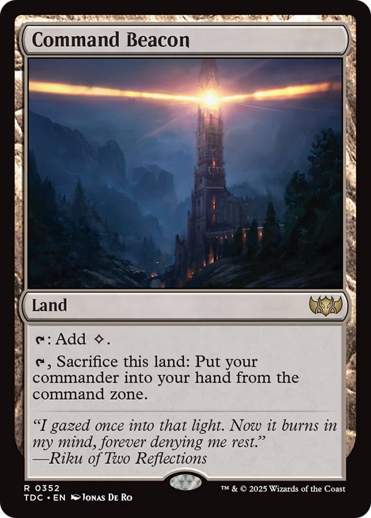 Command Beacon [Tarkir: Dragonstorm Commander] | Jomio and Rueliete's Cards and Comics
