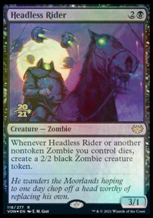 Headless Rider [Innistrad: Crimson Vow Prerelease Promos] | Jomio and Rueliete's Cards and Comics