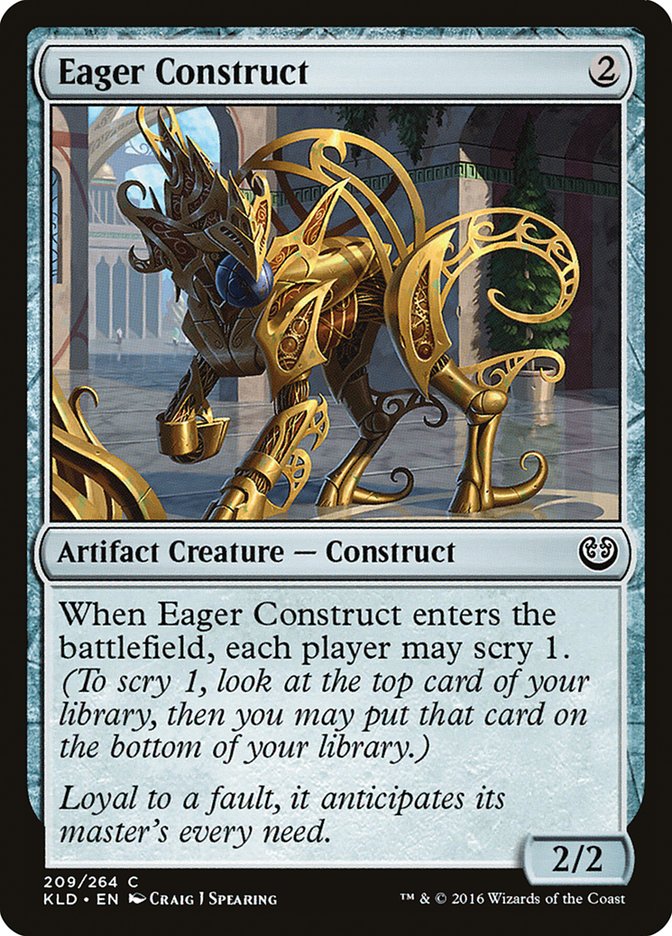 Eager Construct [Kaladesh] | Jomio and Rueliete's Cards and Comics