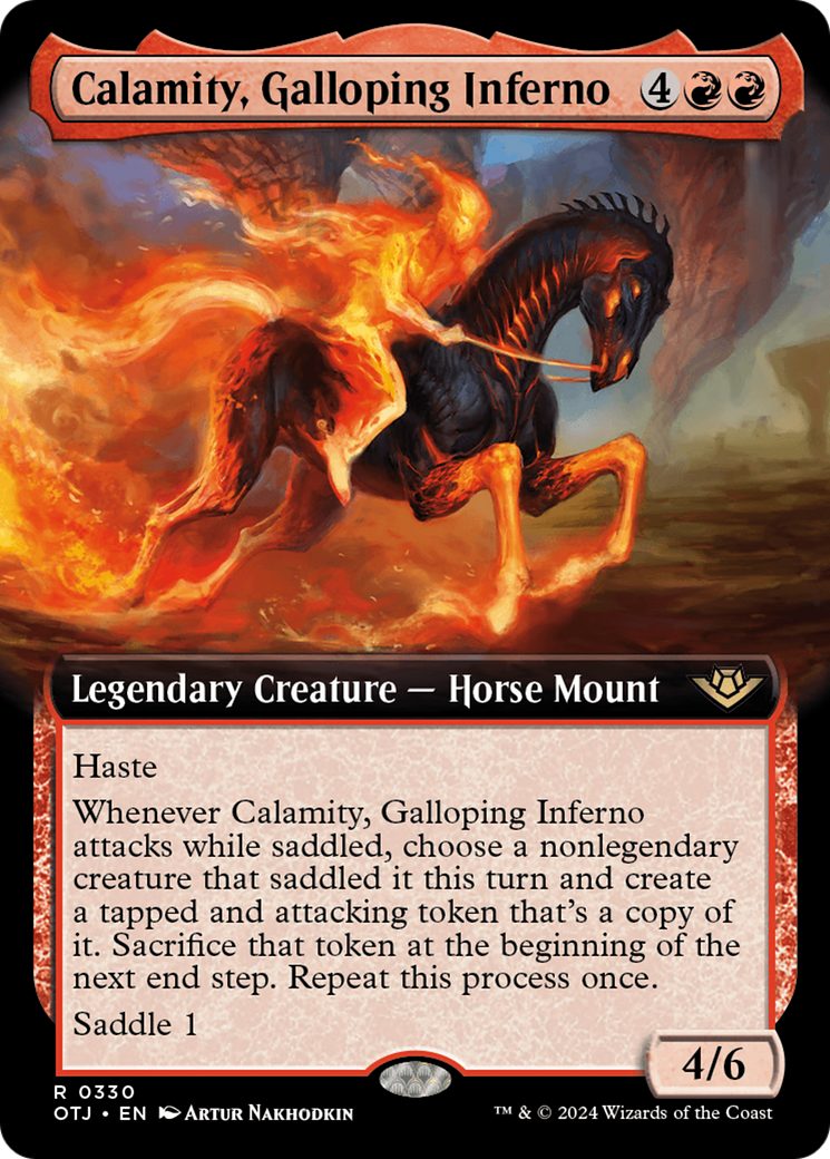 Calamity, Galloping Inferno (Extended Art) [Outlaws of Thunder Junction] | Jomio and Rueliete's Cards and Comics
