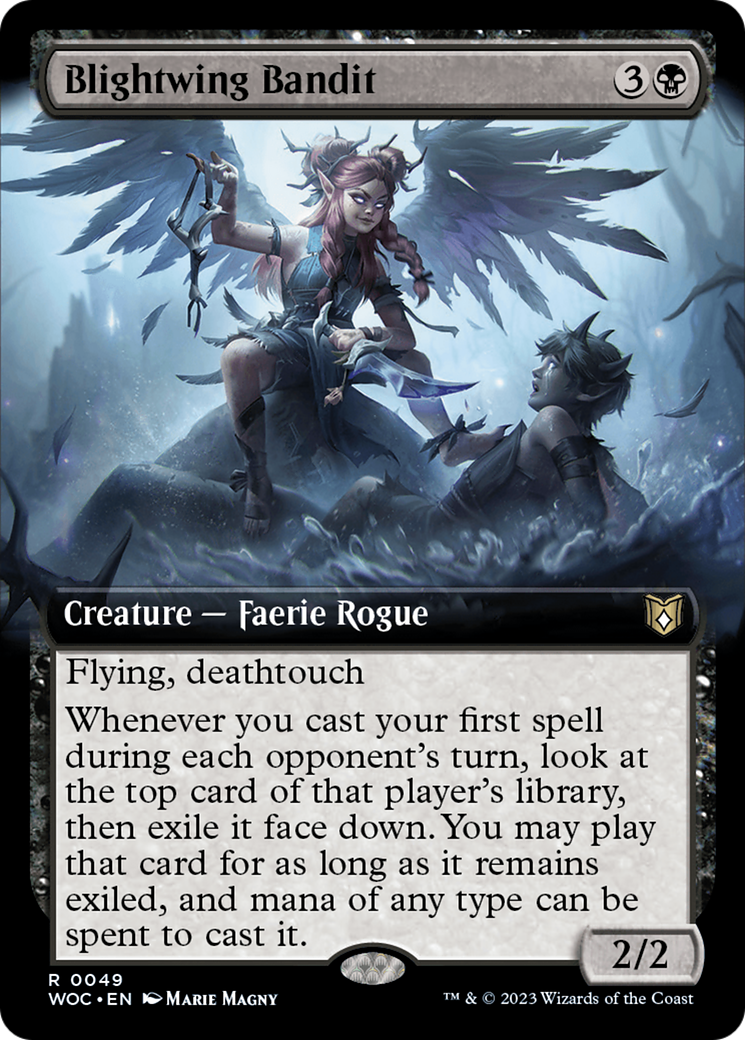 Blightwing Bandit (Extended Art) [Wilds of Eldraine Commander] | Jomio and Rueliete's Cards and Comics