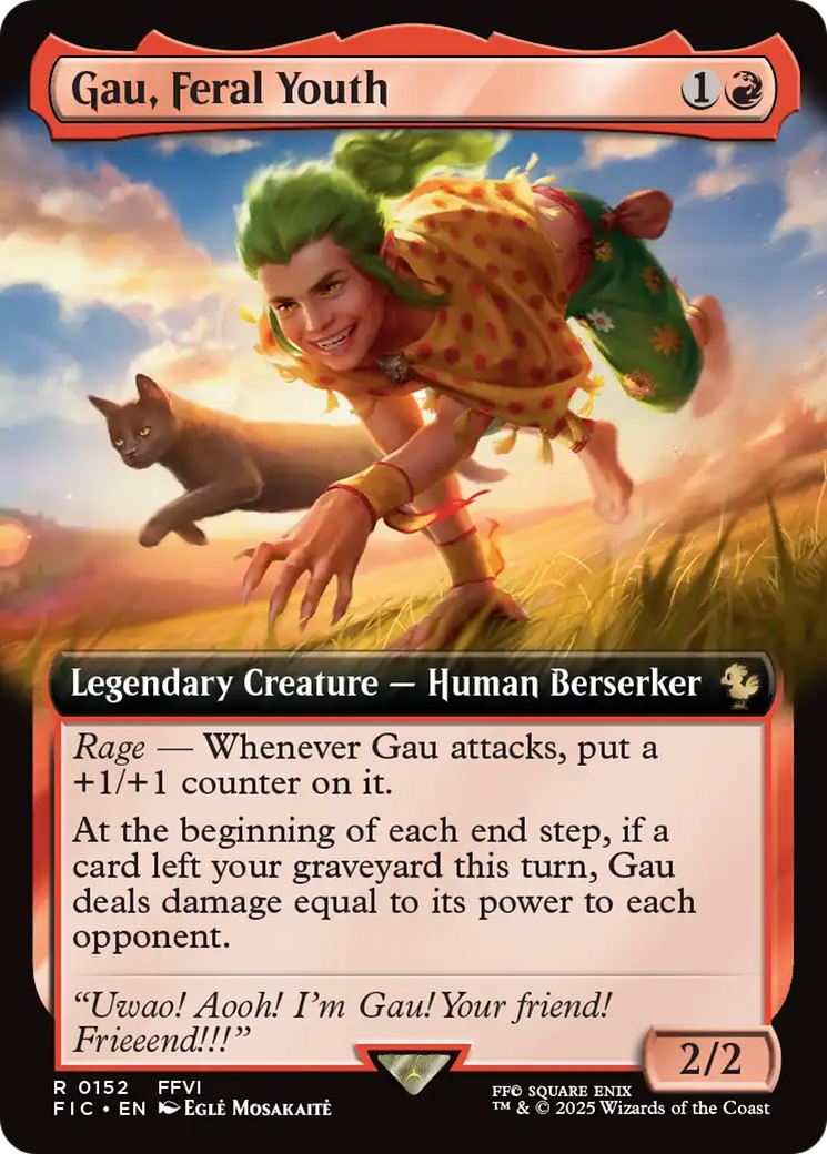 Gau, Feral Youth (Extended Art) [FINAL FANTASY Commander] | Jomio and Rueliete's Cards and Comics