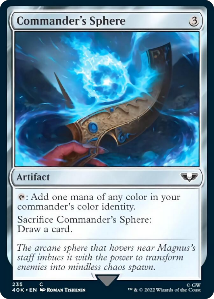 Commander's Sphere (235) (Surge Foil) [Warhammer 40,000] | Jomio and Rueliete's Cards and Comics