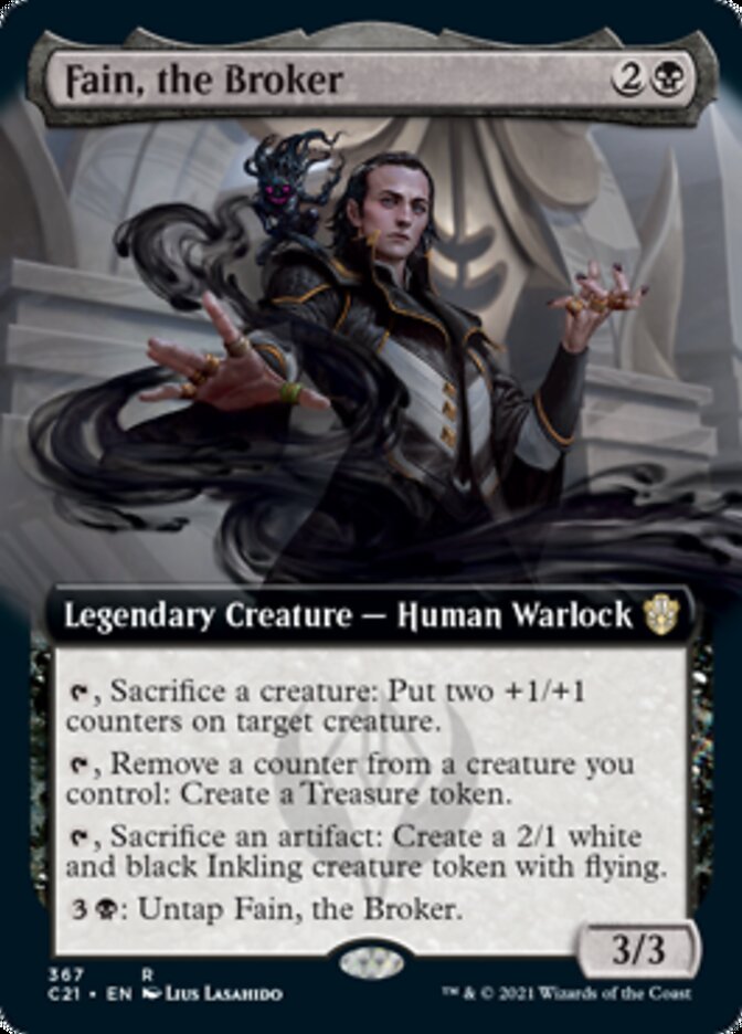 Fain, the Broker (Extended Art) [Commander 2021] | Jomio and Rueliete's Cards and Comics