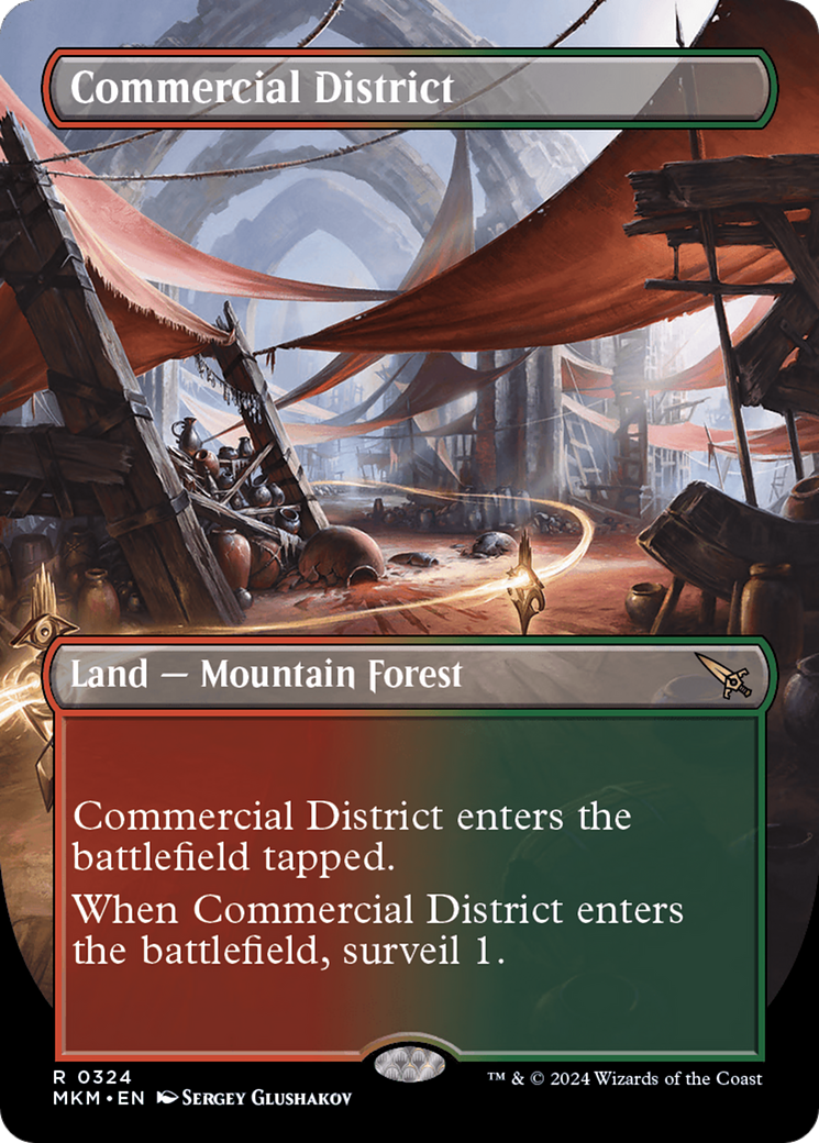 Commercial District (Borderless) [Murders at Karlov Manor] | Jomio and Rueliete's Cards and Comics