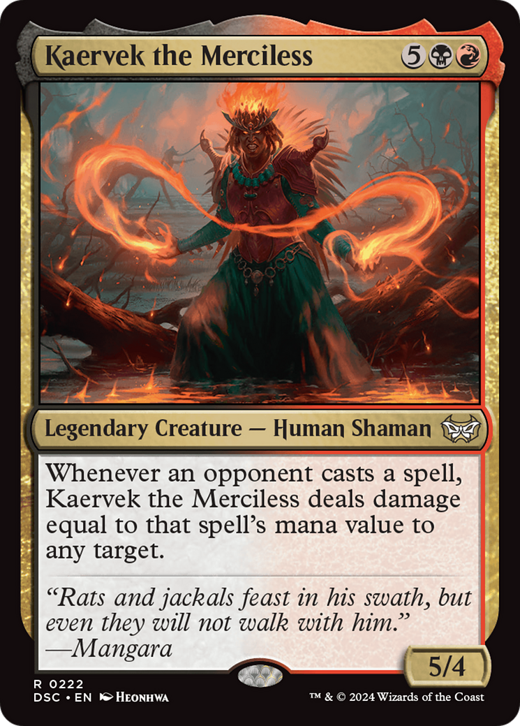 Kaervek the Merciless [Duskmourn: House of Horror Commander] | Jomio and Rueliete's Cards and Comics